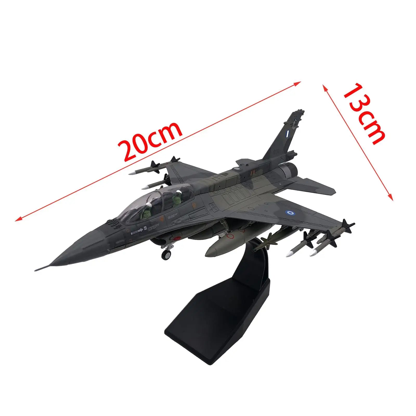 F16 Fighter Aircraft - 1/72 Scale - Dark Grey